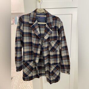 Pendleton oversized wool lightweight blazer